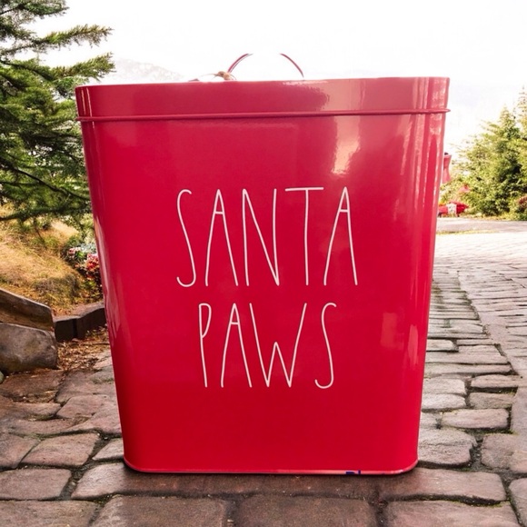 Rae Dunn Other - 🆕 Rae Dunn Santa Paws Canister Tin EXTRA LARGE